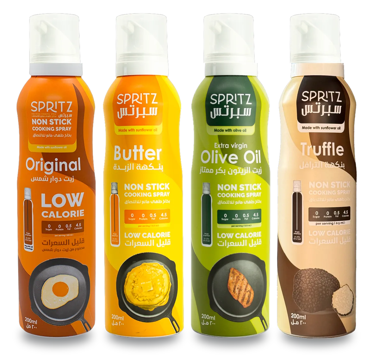 The Spritz range — four flavours